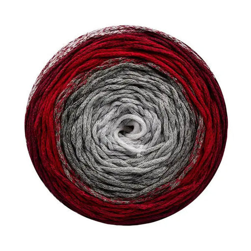 Cake Gradient Yarn Red/Grey/White Cafuné