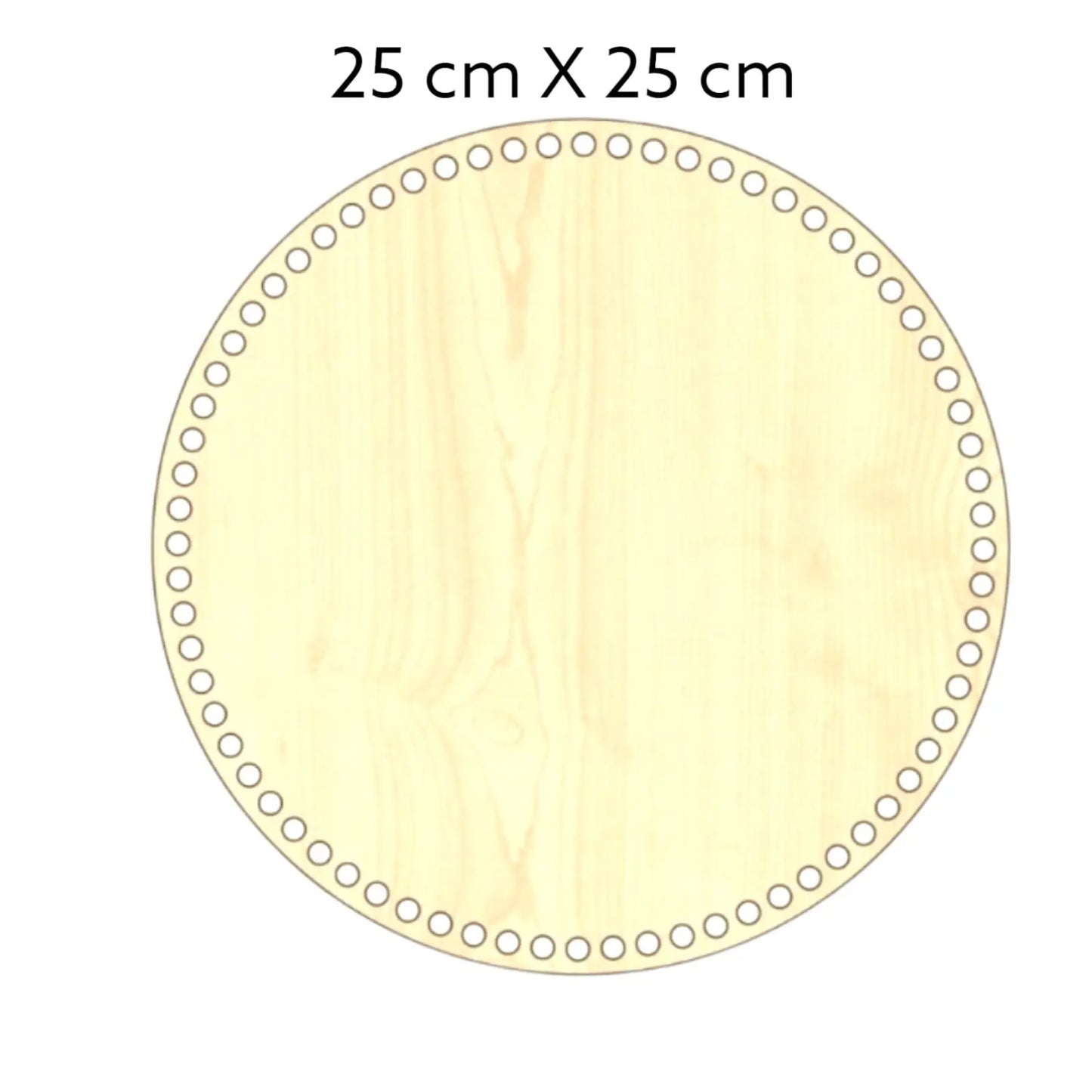 Wooden Basket Bottom Round Naturel Φ25 cm Cafuné