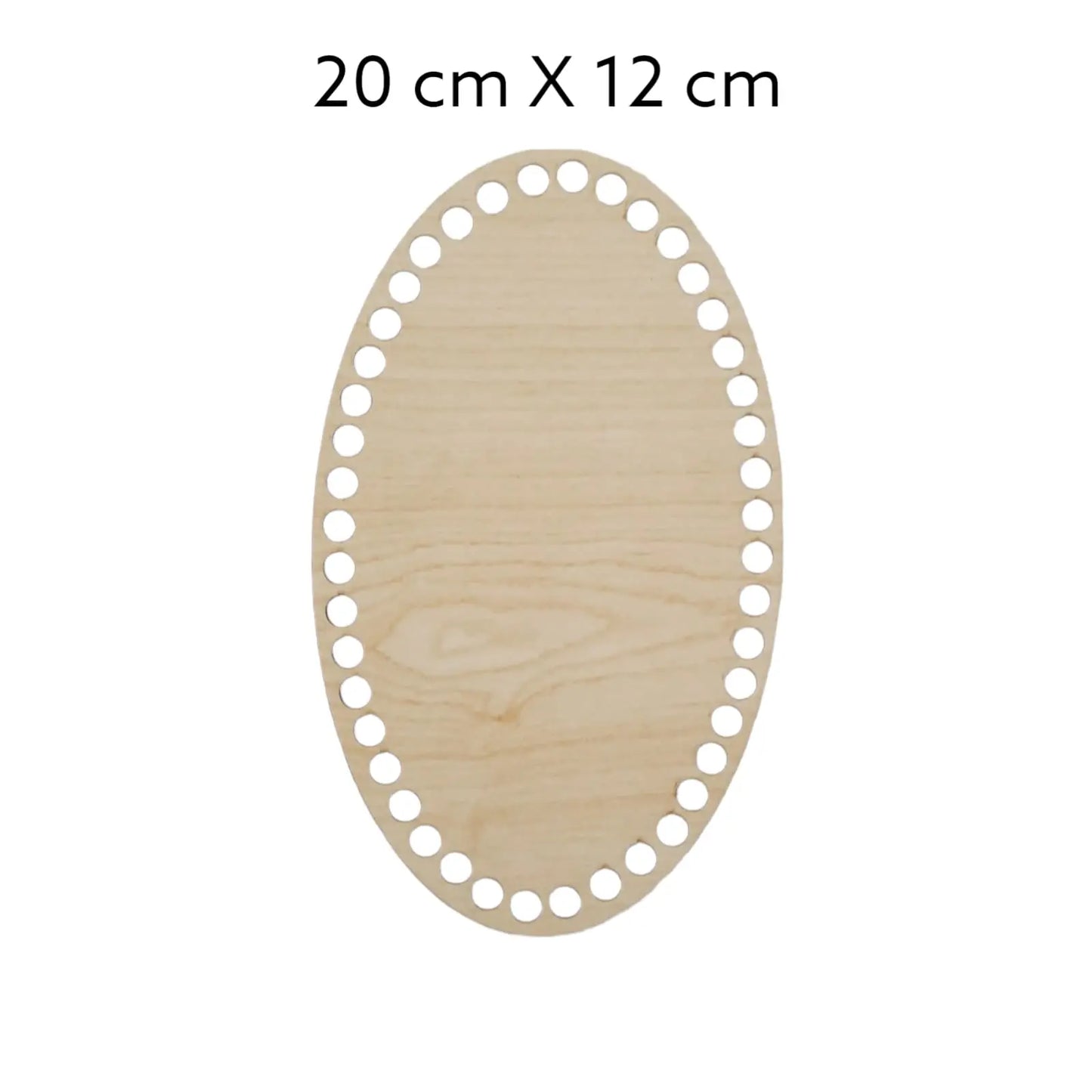 Wooden basket bottom Oval Naturel 20x12cm Cafuné