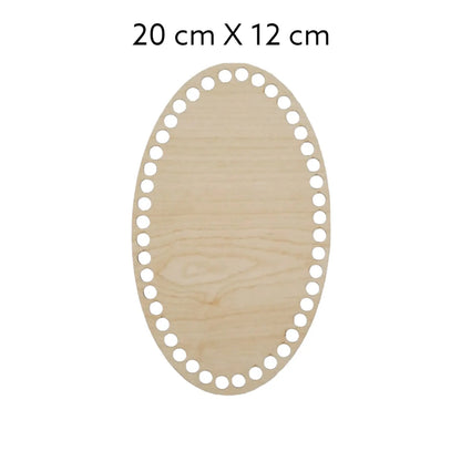 Wooden basket bottom Oval Naturel 20x12cm Cafuné