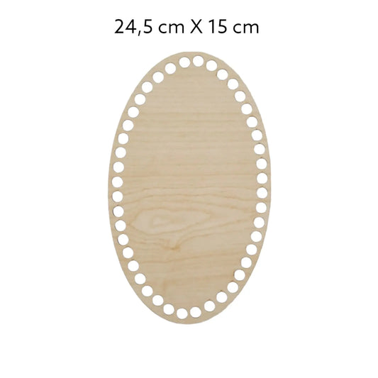 Wooden basket bottom Oval Naturel 24x15cm Cafuné