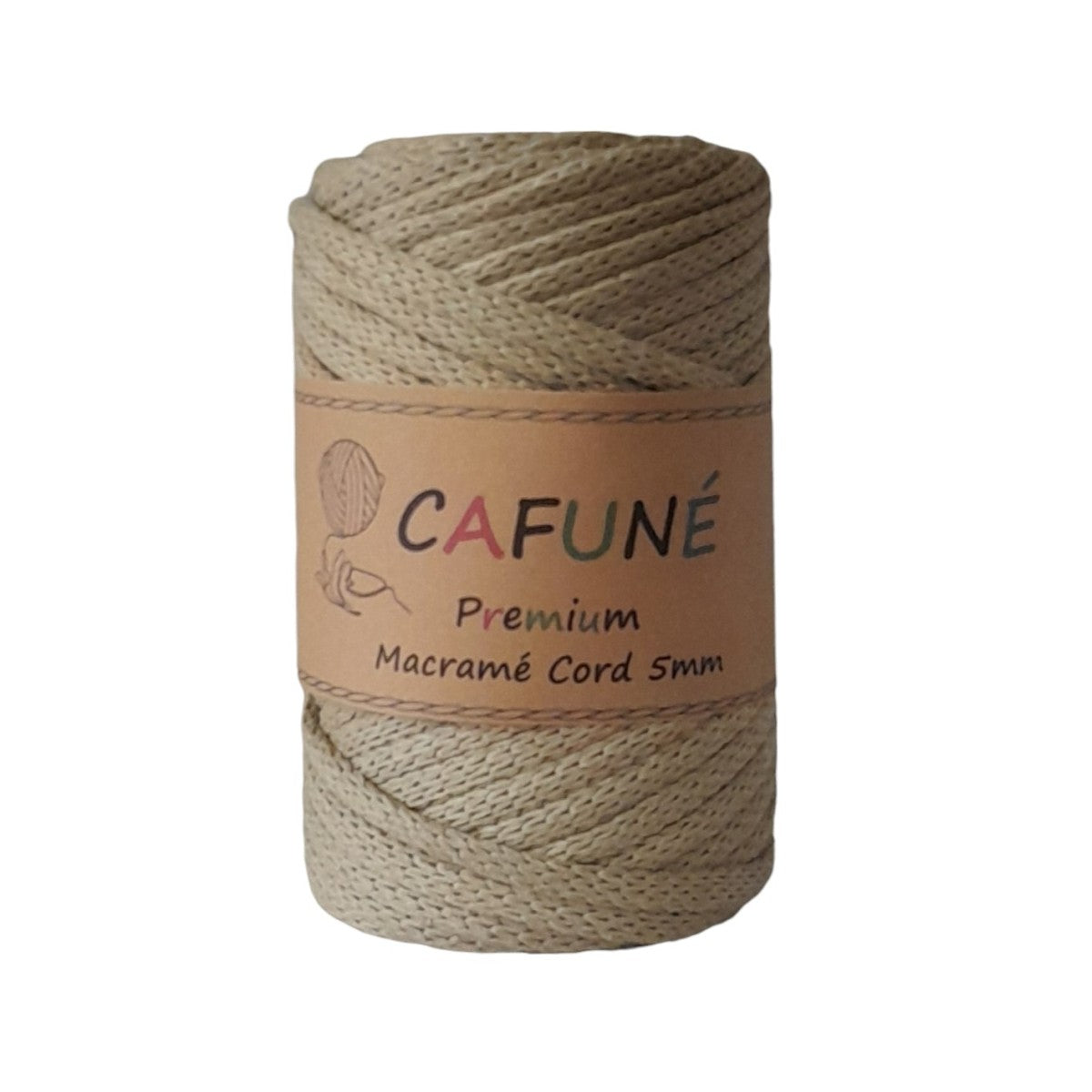 Cafuné Premium Macrame Cord 5 mm Champagne