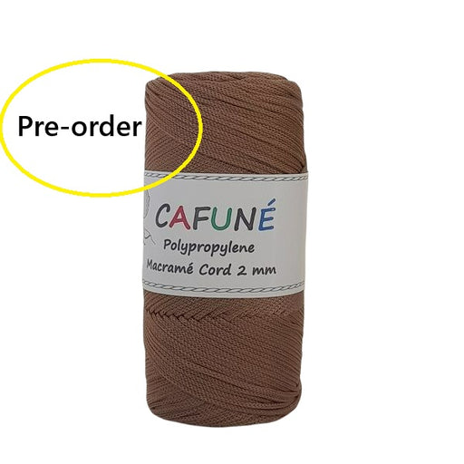 Cafuné Polypropylene Cord 2mm Dark Camel