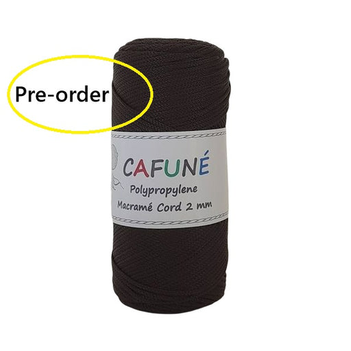 Cafuné Polypropylene Cord 2mm Espresso