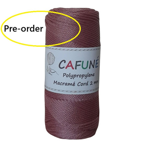 Cafuné Polypropylene Cord 2mm Dusty Rose