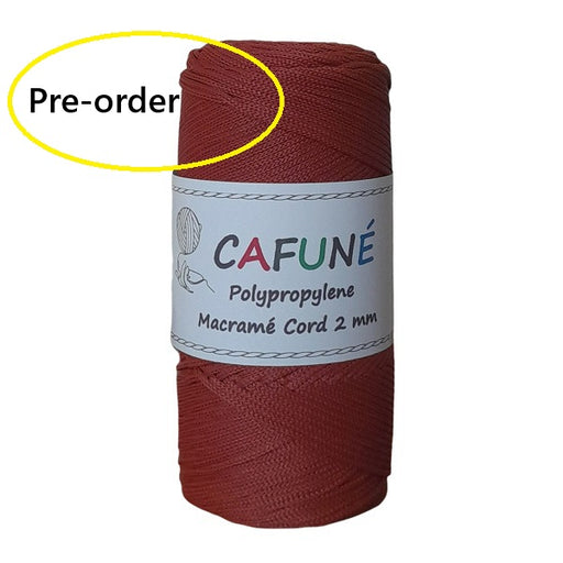 Cafuné Polypropylene  Cord 2mm Terracotta