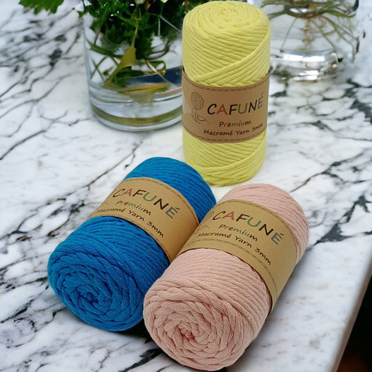 Cafuné Premium Macrame Yarn 3mm