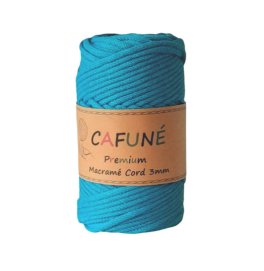 Cafuné Premium Macrame Cord 3mm Turquoise