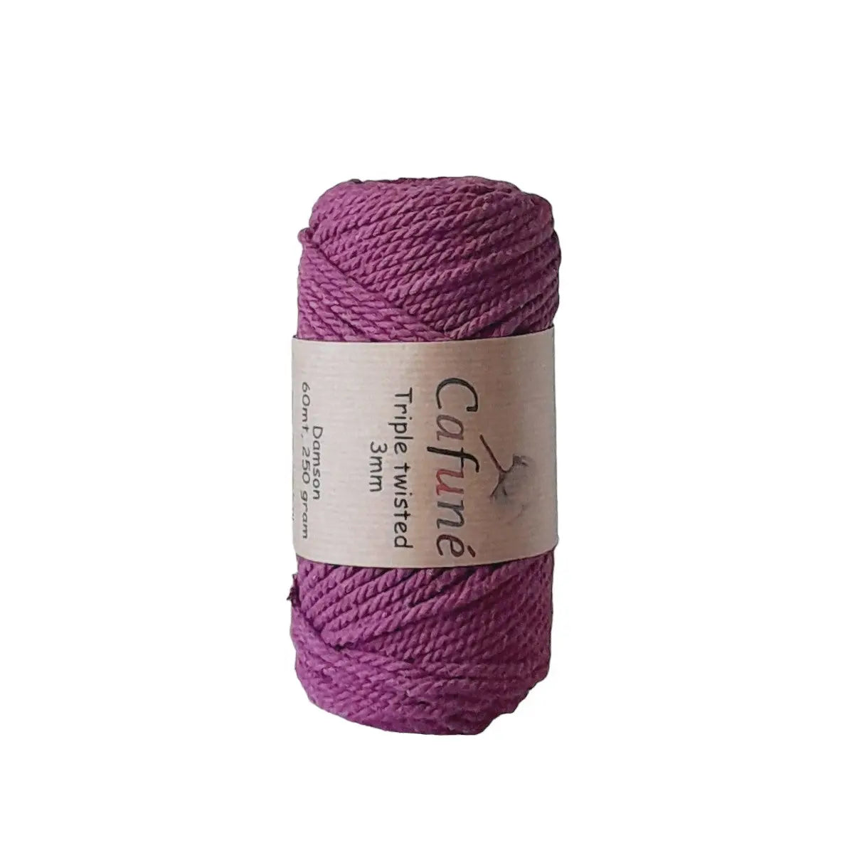 Cafuné Macramé Rope 3mm Damson Cafuné