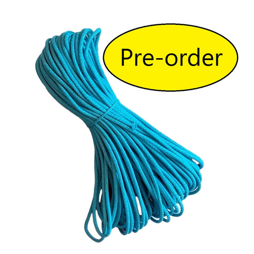 Braided Sewing Basket Cord- Turquoise