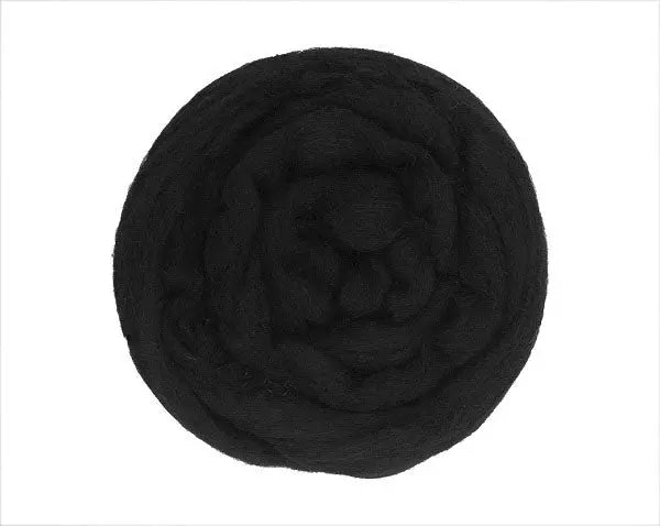 Etrofil Felting Wool Black No 70968 by Decodeb